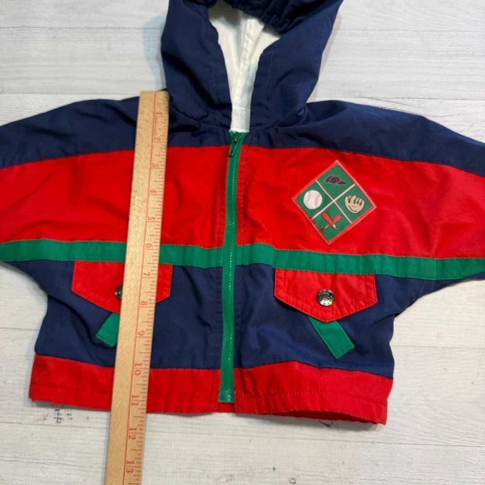 Vintage‎ weather tamer baby colorblock baseball jacket 12 months